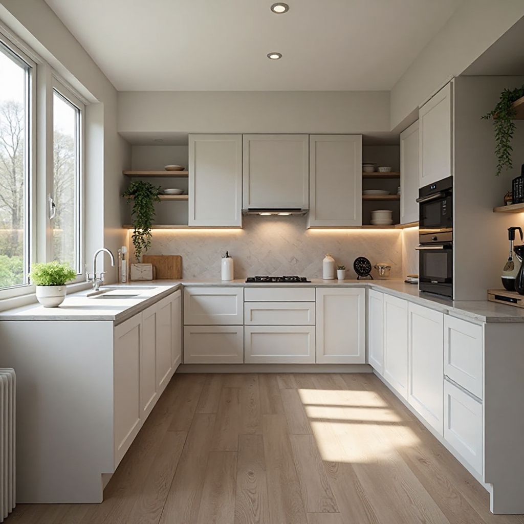 Bucătărie pe 8 mp cu insulă